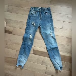 Zara ripped jeans